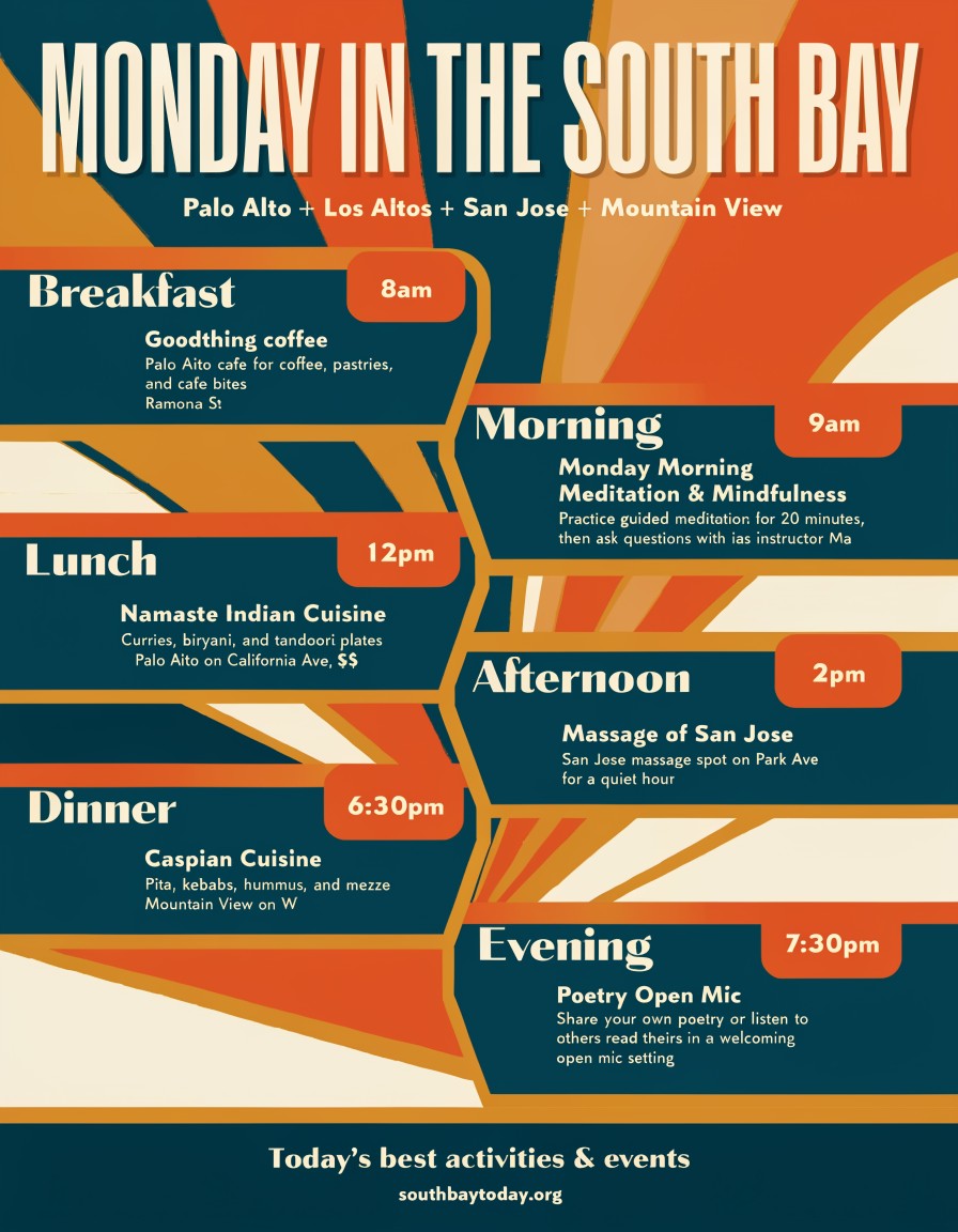 South Bay Today field guide for Monday, June 1, 2026