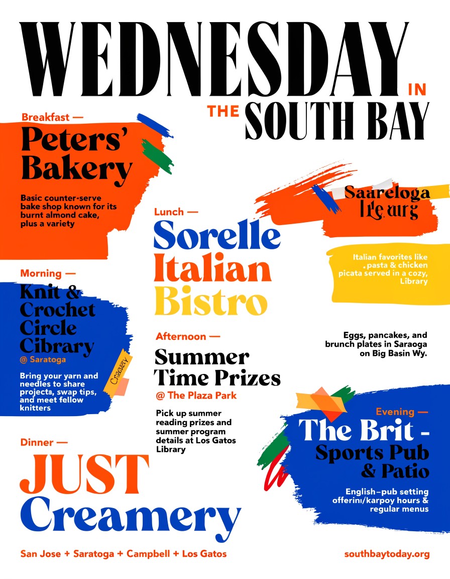 South Bay Today field guide for Wednesday, June 3, 2026