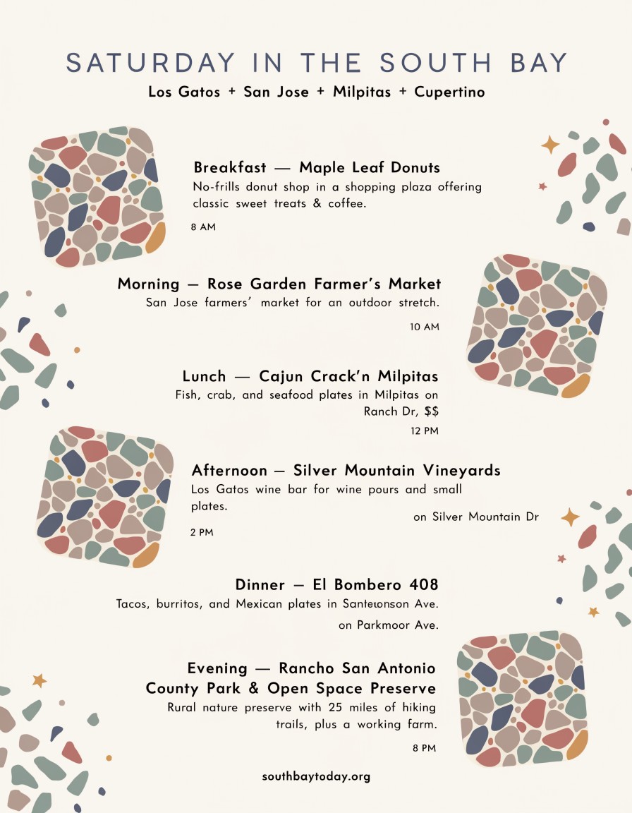 South Bay Today field guide for Saturday, July 18, 2026