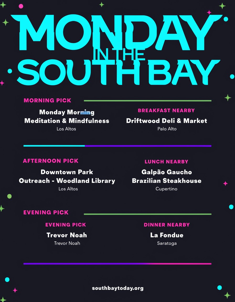 South Bay Today field guide for Monday, July 27, 2026