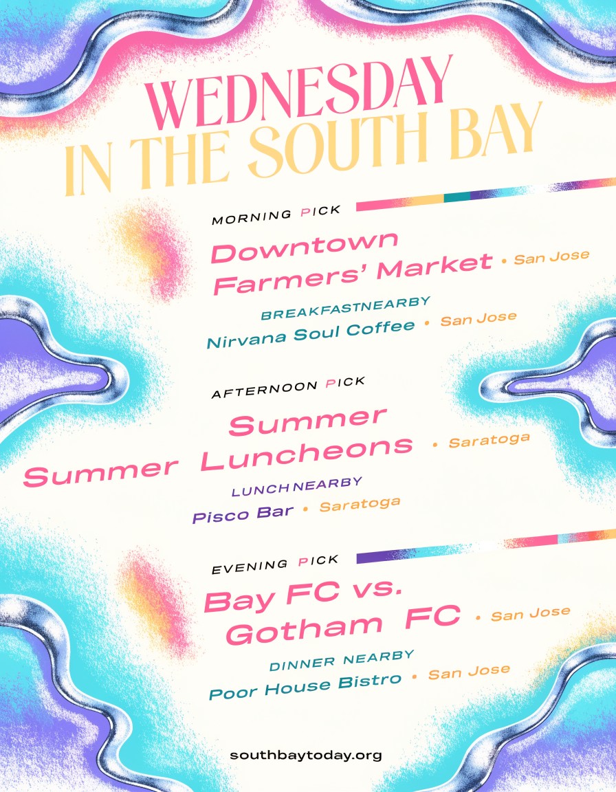 South Bay Today field guide for Wednesday, July 29, 2026