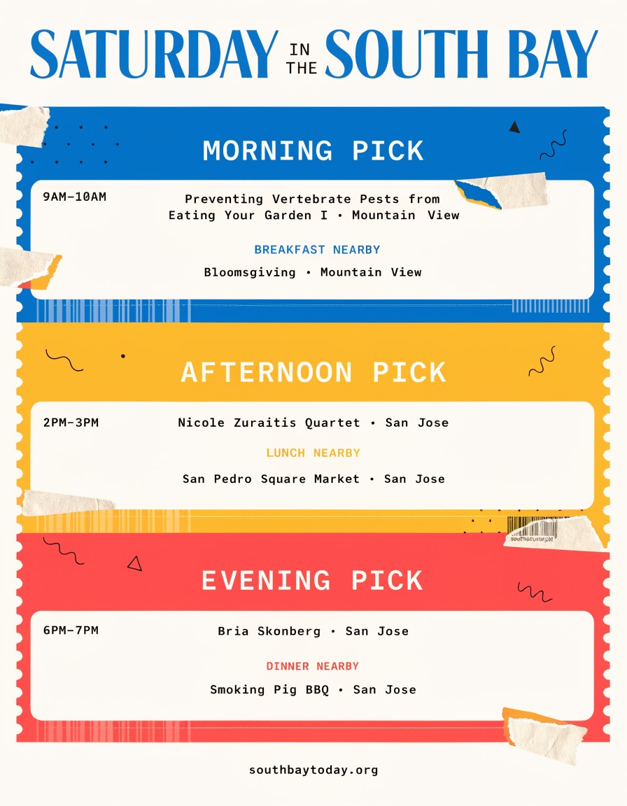 South Bay Today field guide for Saturday, August 8, 2026