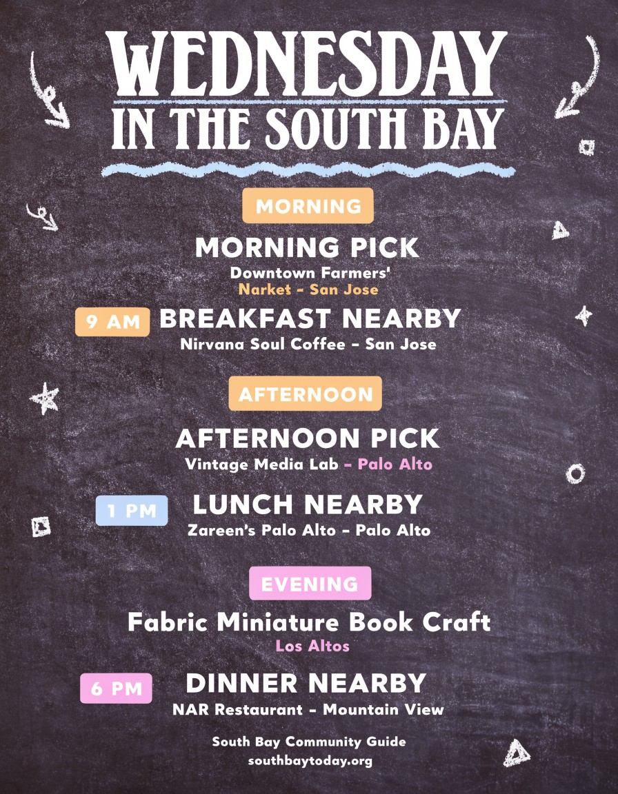 South Bay Today field guide for Wednesday, August 12, 2026