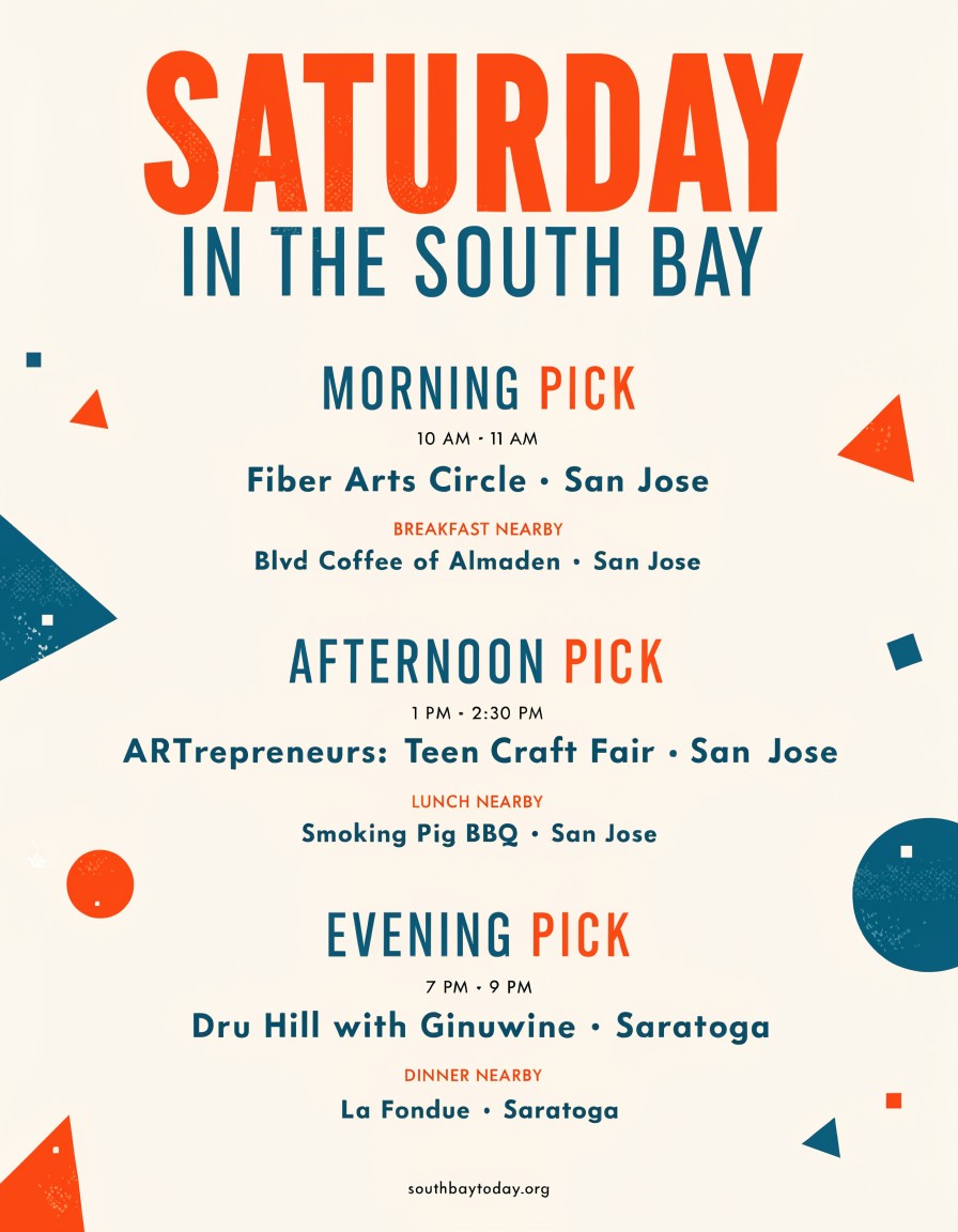 South Bay Today field guide for Saturday, August 22, 2026