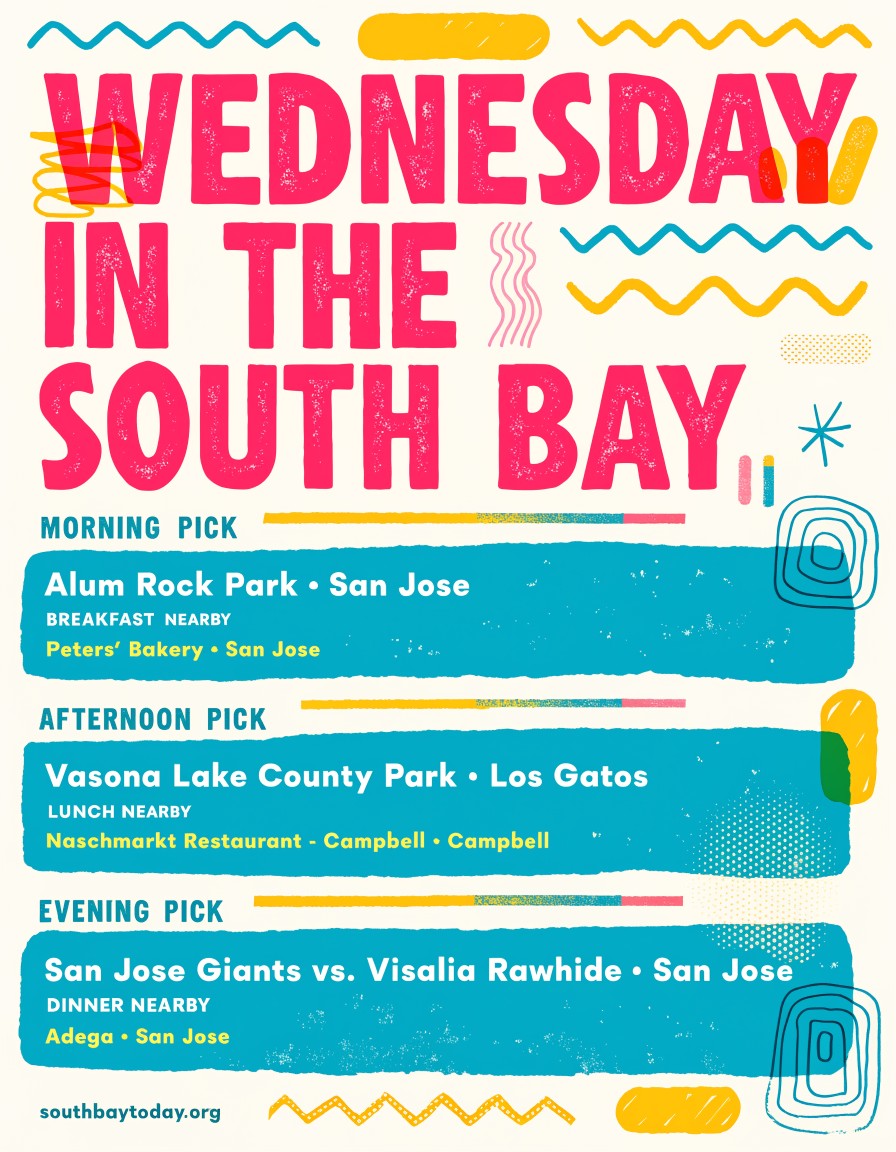 South Bay Today field guide for Wednesday, August 26, 2026