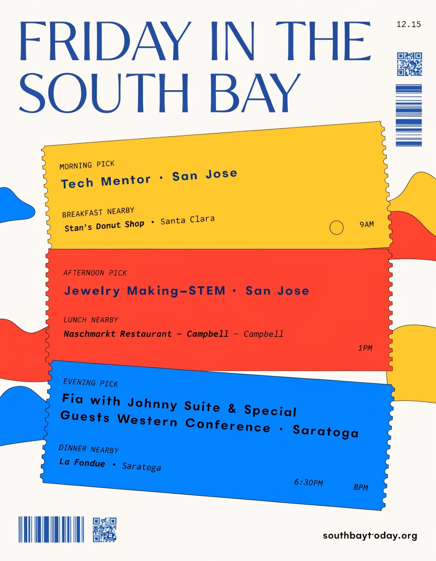 South Bay Today field guide for Friday, August 28, 2026