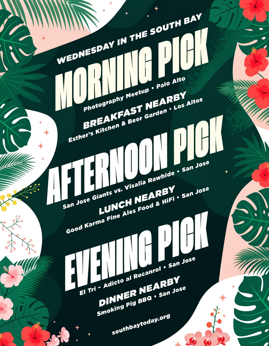 South Bay Today field guide for Wednesday, September 2, 2026