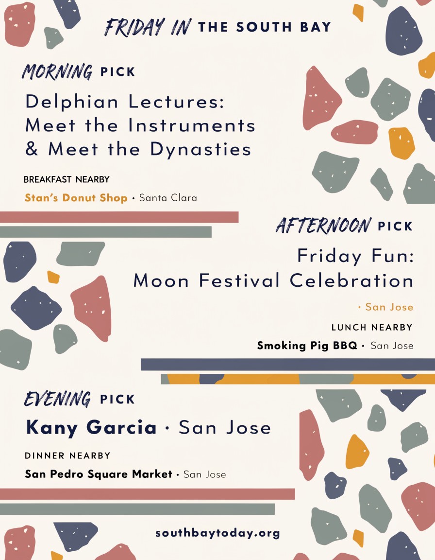 South Bay Today field guide for Friday, September 18, 2026